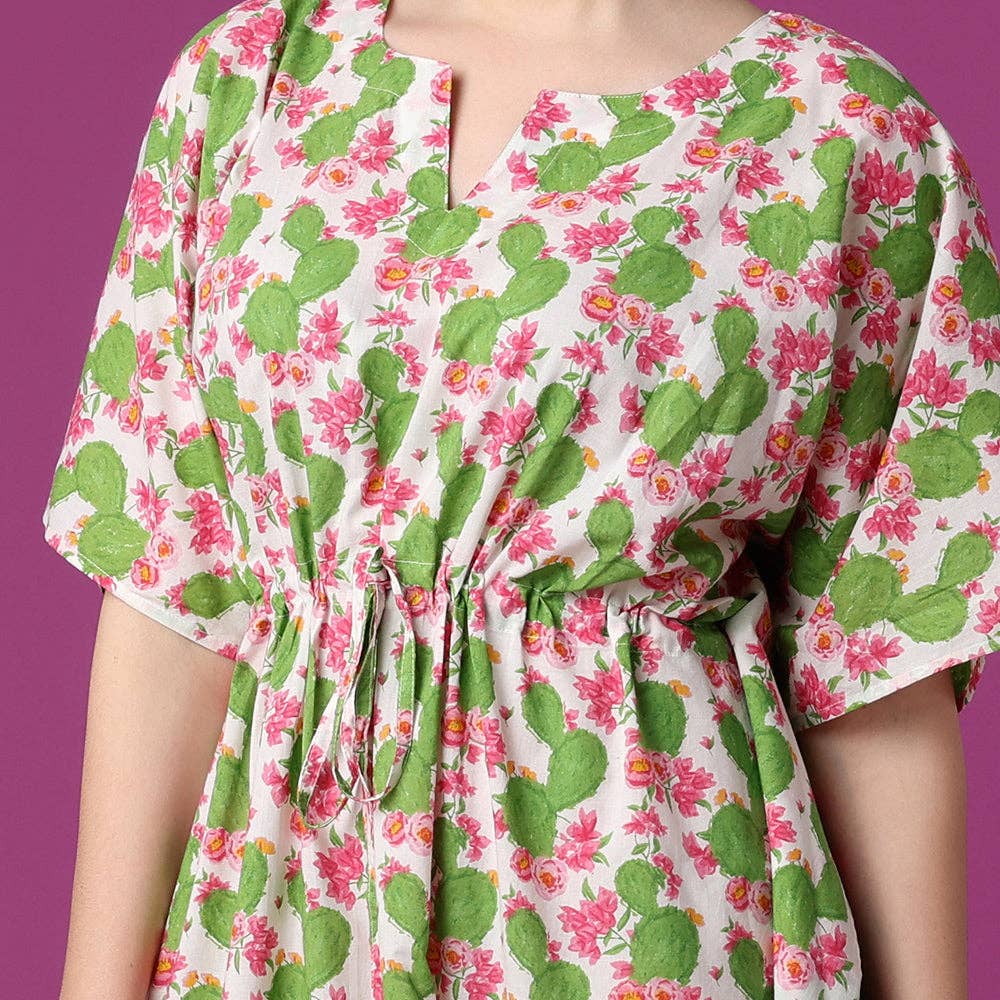 Cactus Flower Kaftan