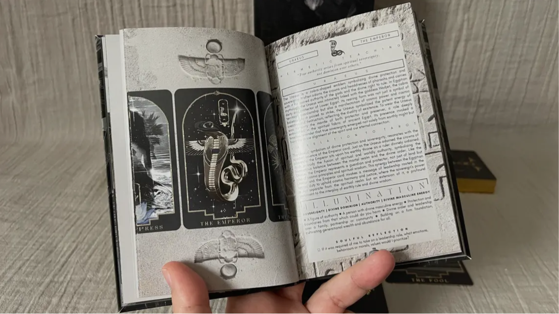 The Emerald Papyrus Tarot Card
Egyptian Symbology & Lore
