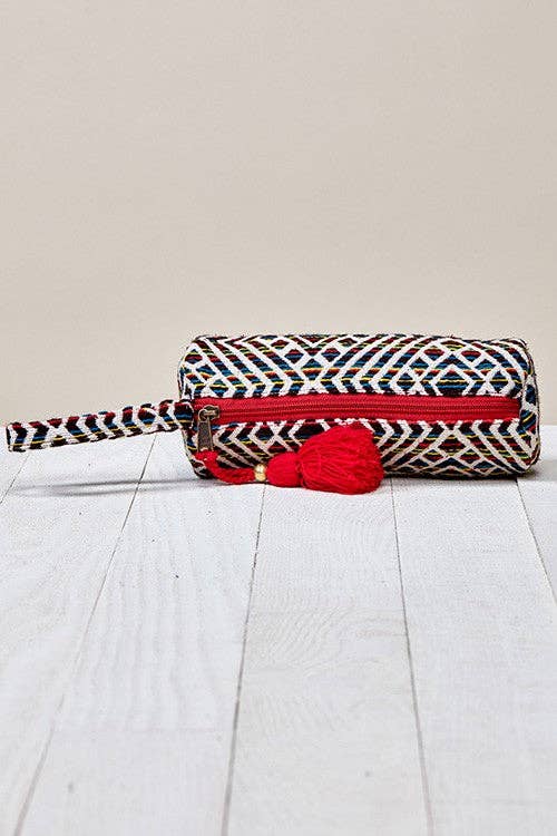 Tonal Geo Inspired Make Up Bag