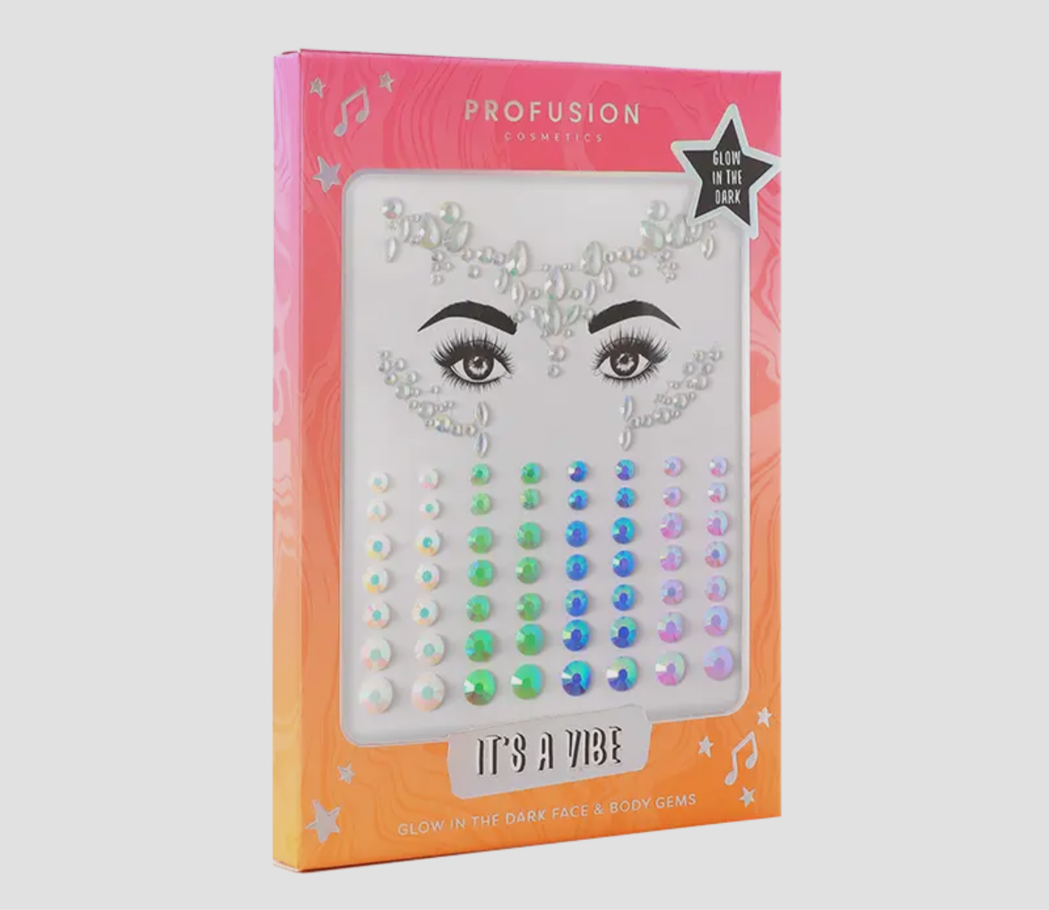 It's A Vibe Glow-in-The-Dark Face and Body Gems
