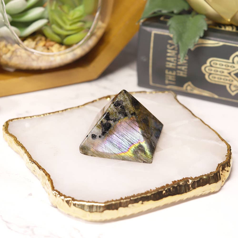 Labradorite Pyramid - Labradorite Crystal