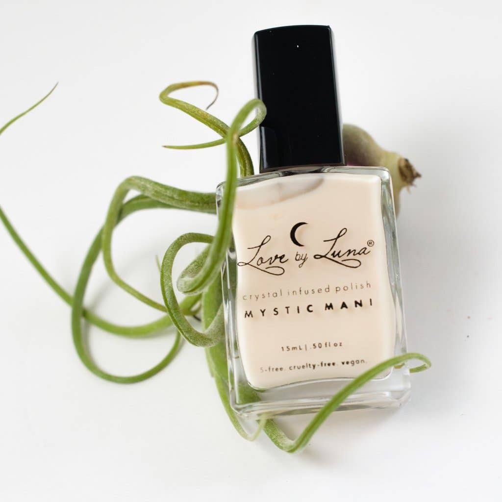 Goddess Nail Polish- infused with Rose Quartz, Selenite and Moonstone