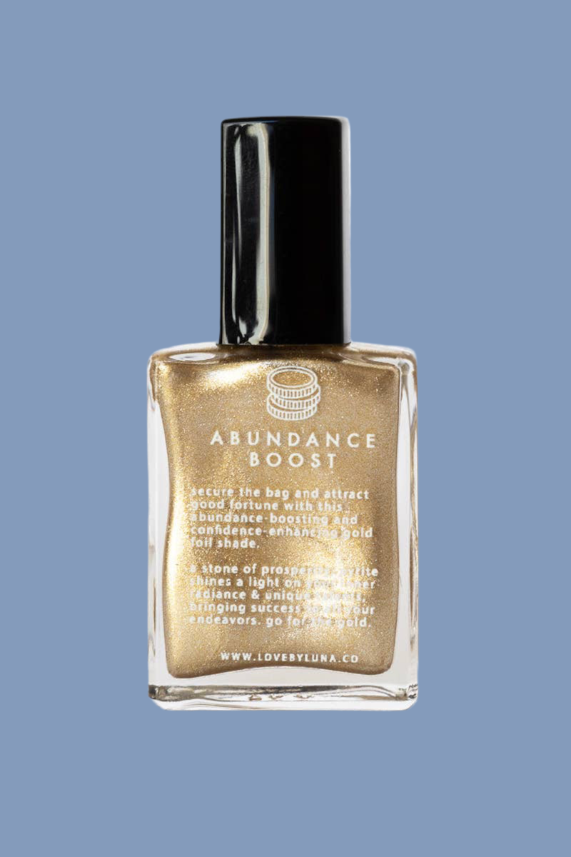 Abundance Boost Nail Polish-Infused with micronized pyrite