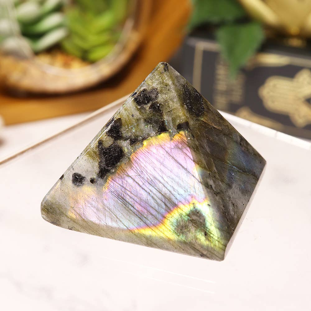 Labradorite Pyramid - Labradorite Crystal