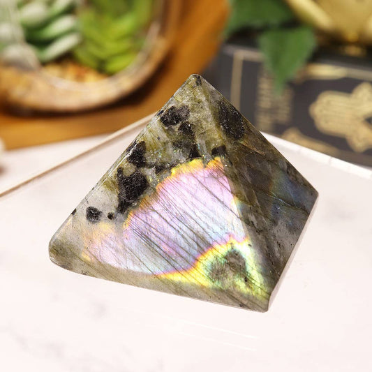 Labradorite Pyramid - Labradorite Crystal