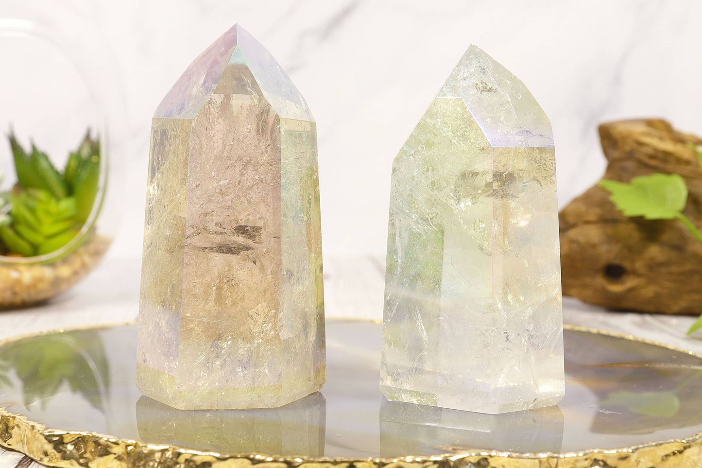 Angel Aura Quartz Polished Point - Choose BY WEIGHT