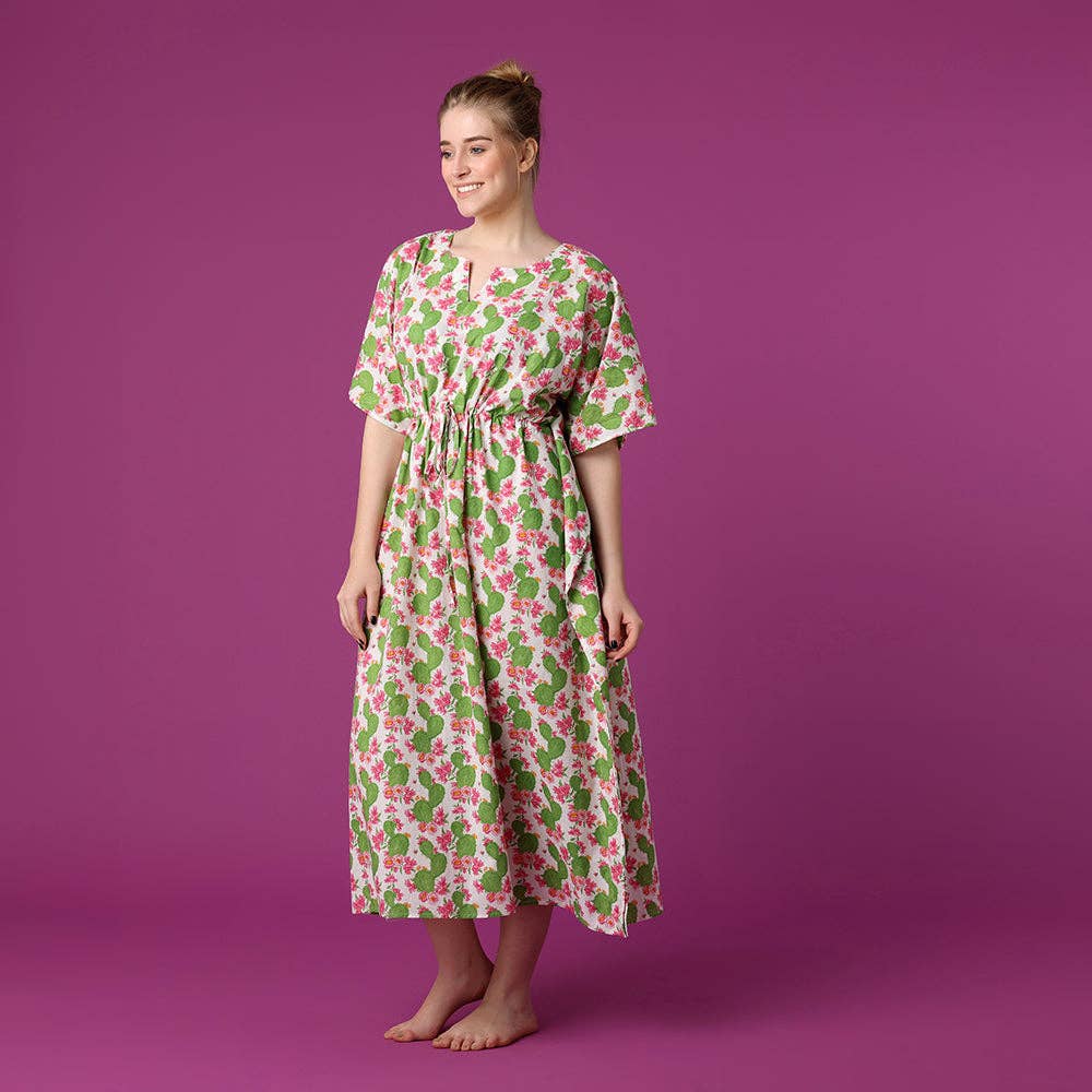 Cactus Flower Kaftan
