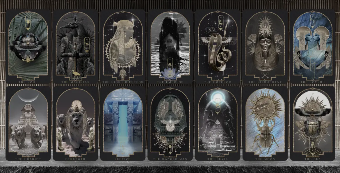 The Emerald Papyrus Tarot Card
Egyptian Symbology & Lore