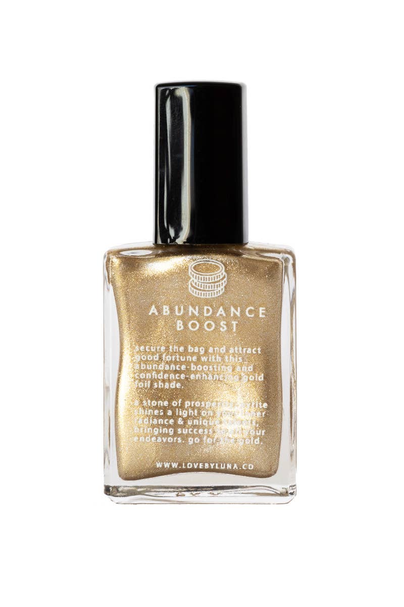 Abundance Boost Nail Polish-Infused with micronized pyrite