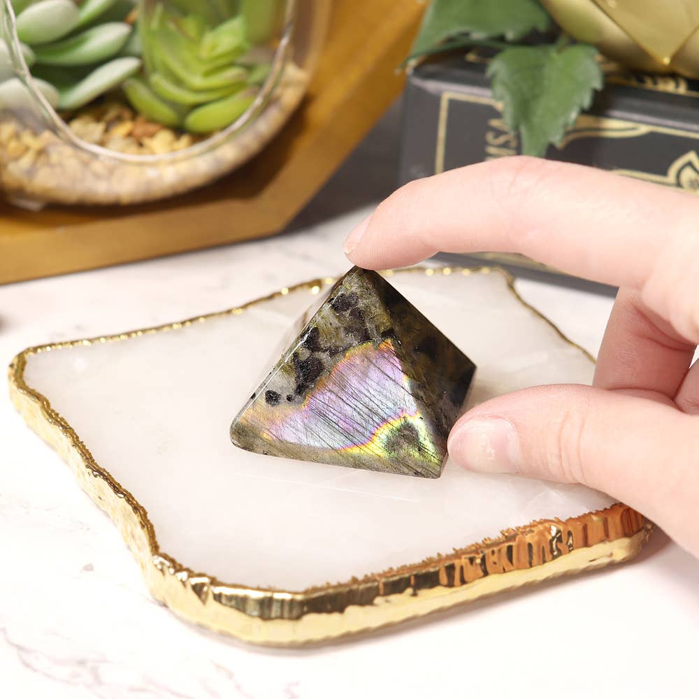Labradorite Pyramid - Labradorite Crystal