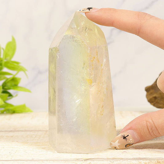 Angel Aura Quartz Polished Point - Choose BY WEIGHT