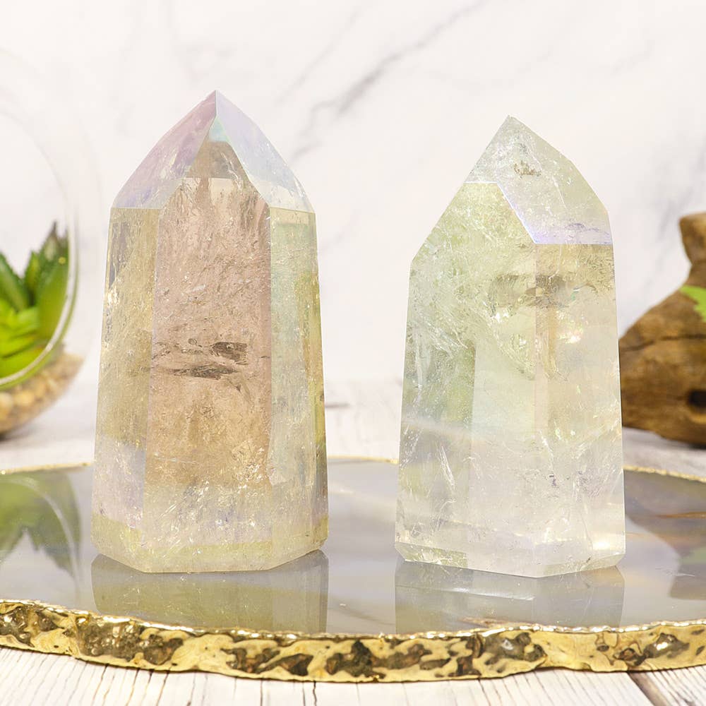 Angel Aura Quartz Polished Point - Choose BY WEIGHT