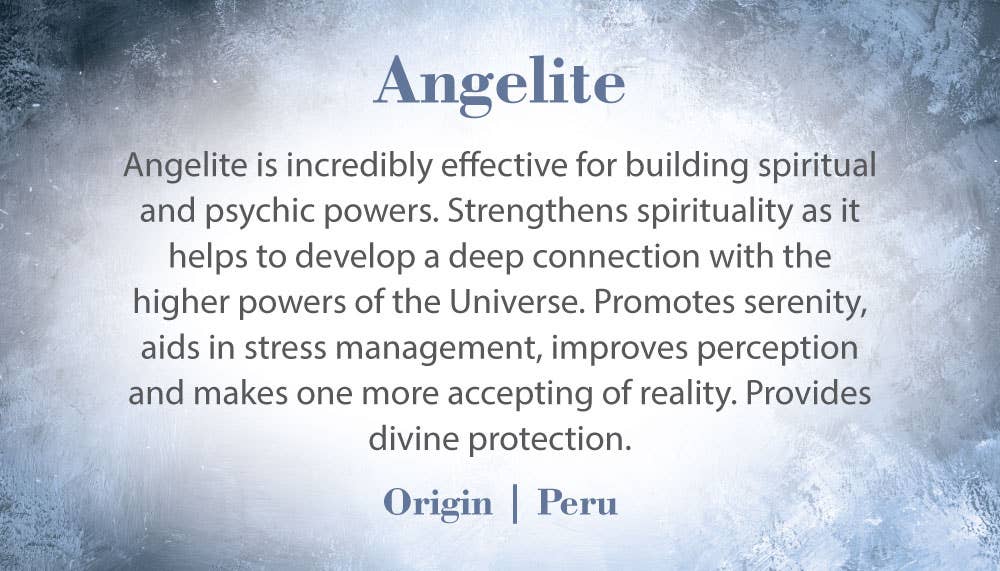Angelite Worry Stone - Angelite Thumb Stones