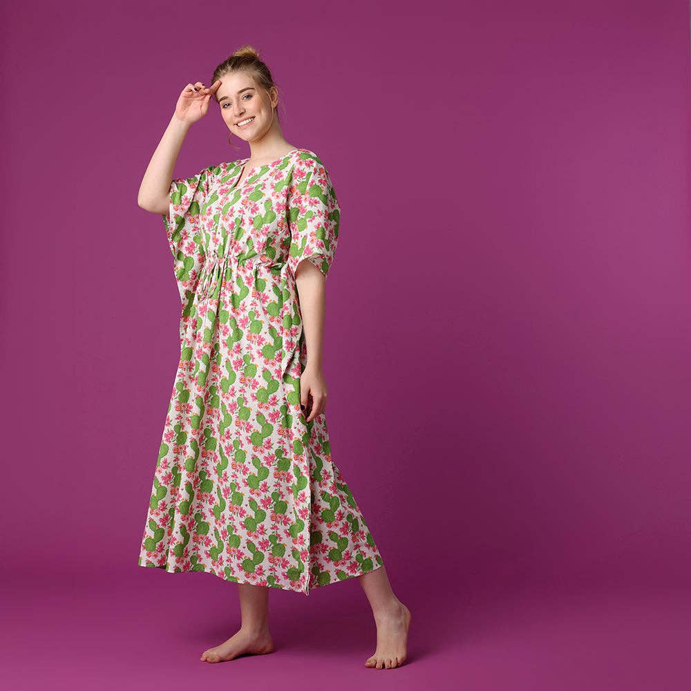 Cactus Flower Kaftan